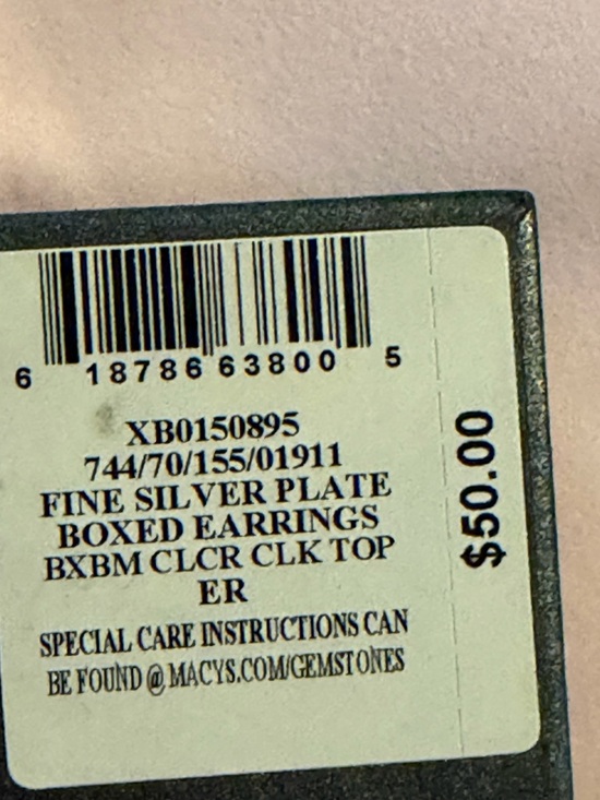 And Now This NWT Silver-Plated Cubic Zirconia Dangle Earrings - Silver - Picture 4 of 4